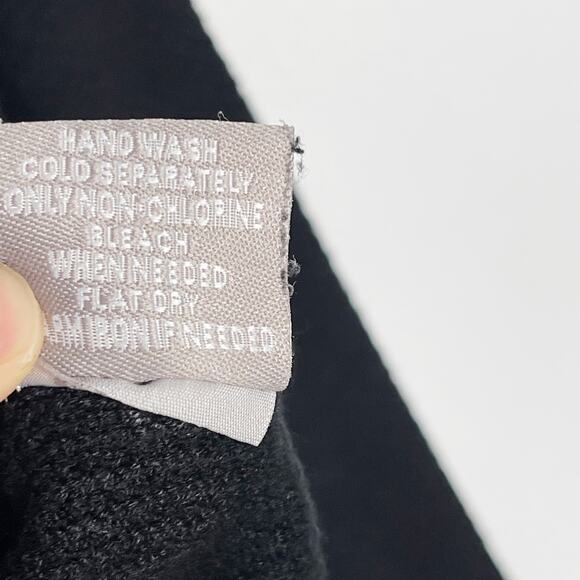 Evolution Womens Medium M Black Sweater Hoodie Knit Long Sleeve Casual Cozy - Picture 7 of 7